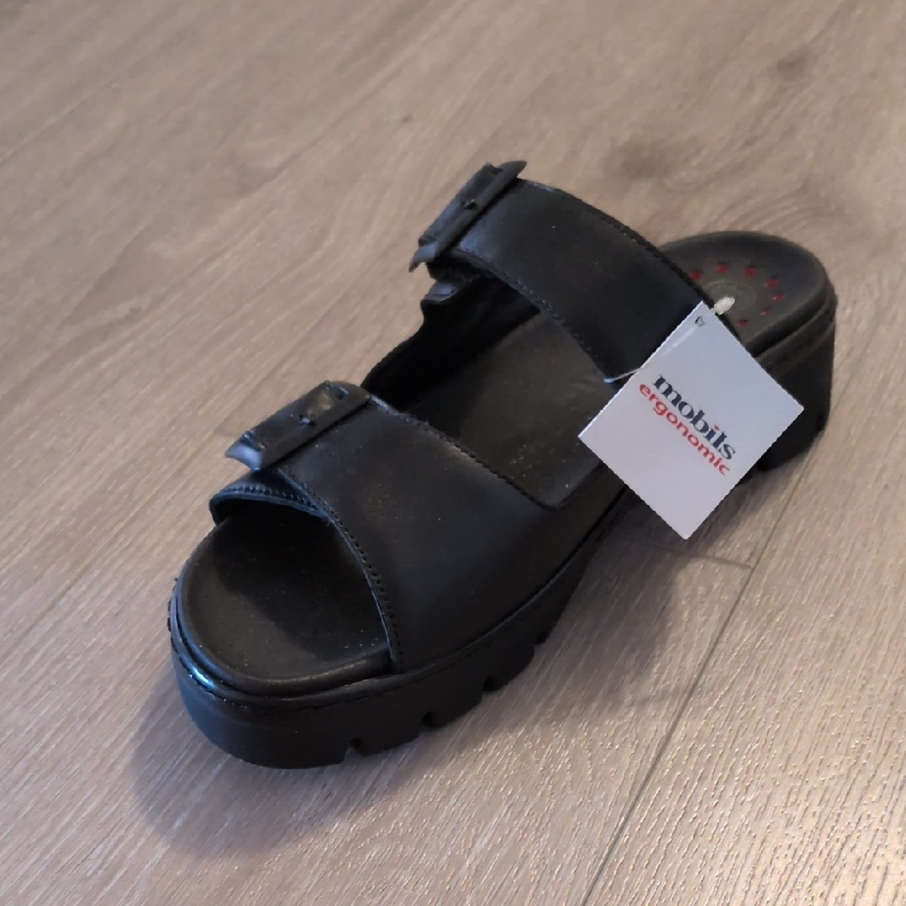 Ergonomic Black Women's Mules